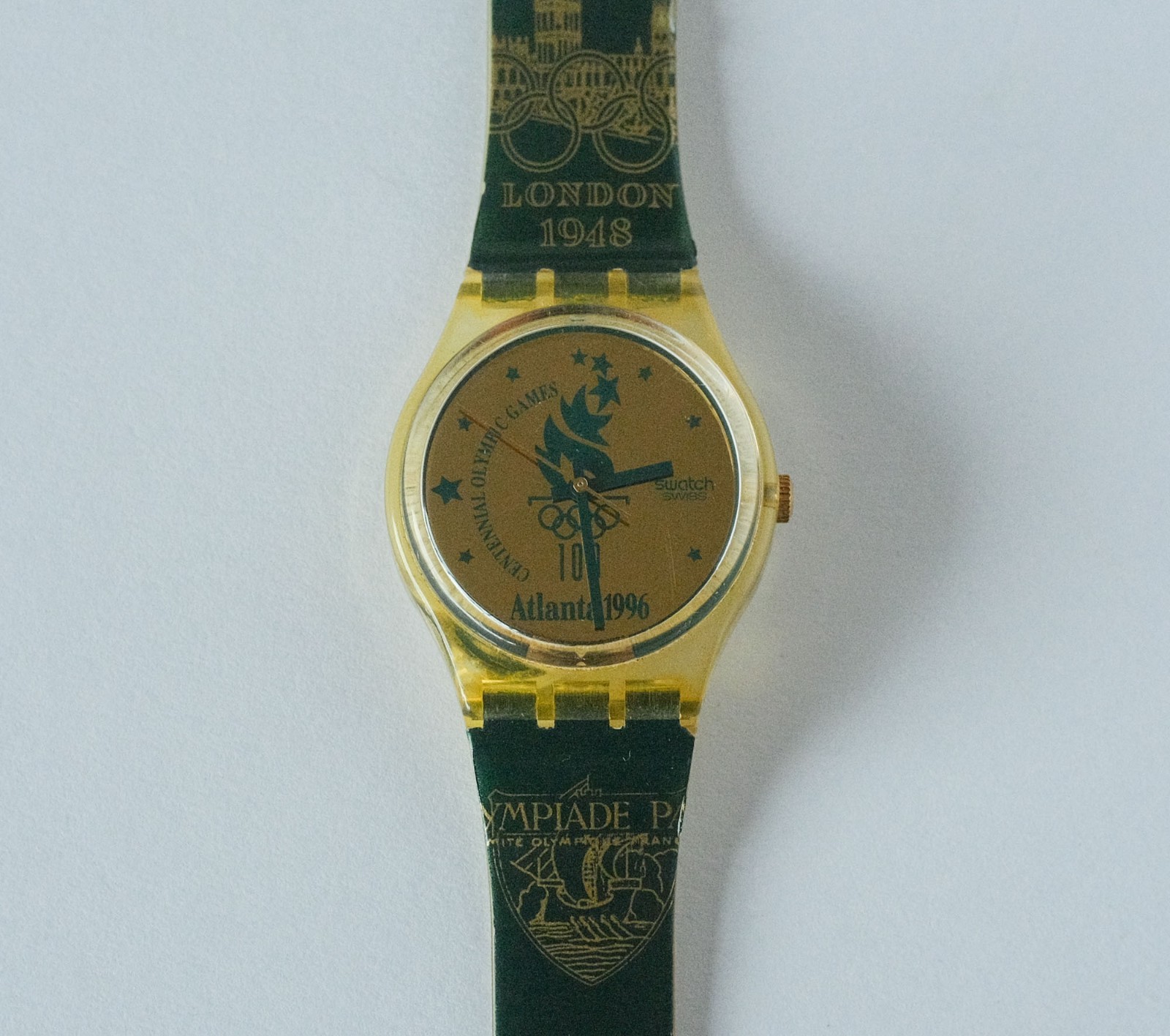 Swatch 1996 Olympics Atlanta Gent GZ136 Vintage Working