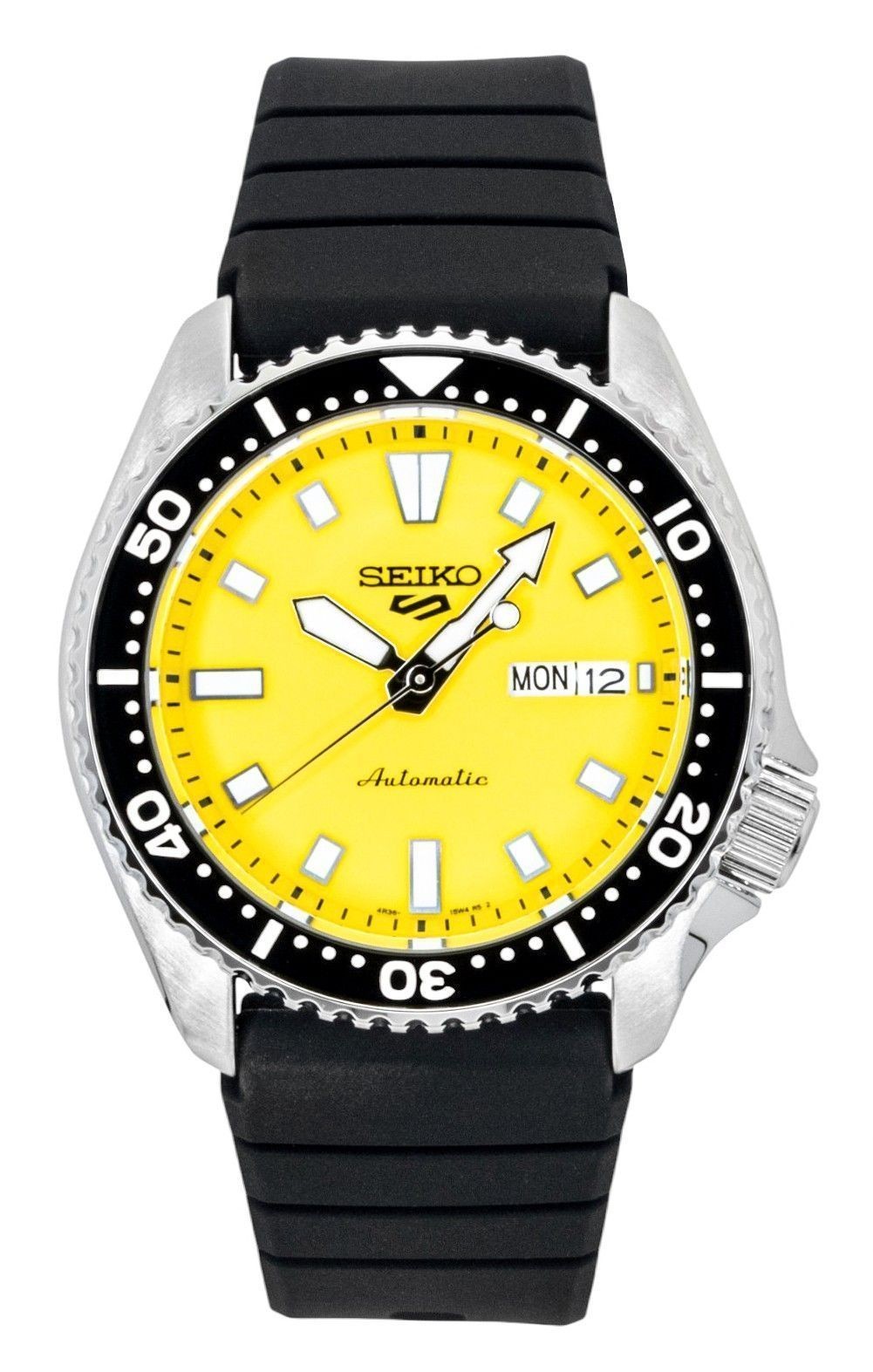Seiko 5 Sports SKX Redux Yellow Dial Automatic SRPL87K1 100M Mens Watch