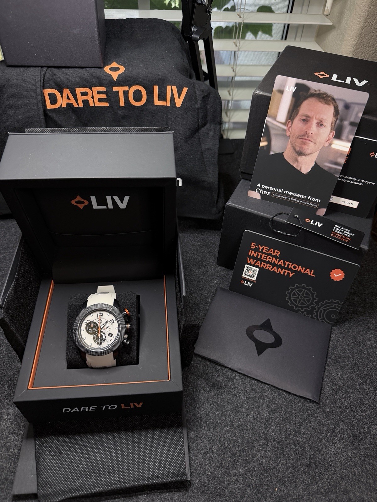 Liv Men’s Automatic Watch GX1 Cactus Gray Chronograph Special Color