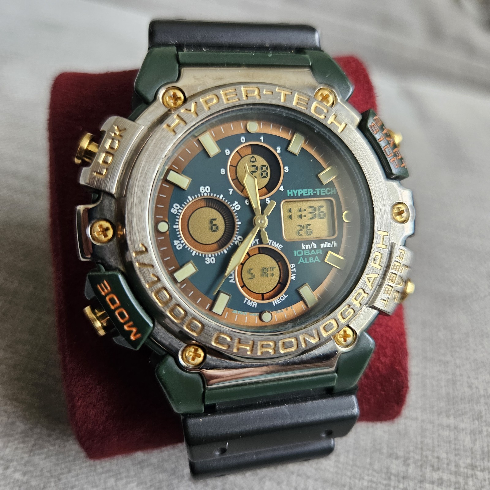 Vintage Seiko Alba v083 7310 Ana Digi Watch