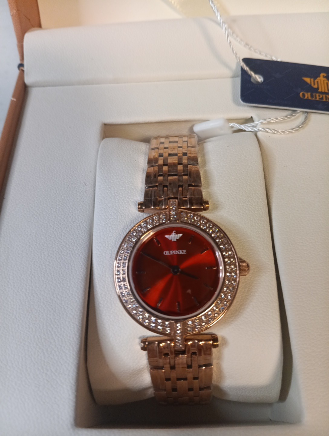 OUPINKE WOMENS ROSE GOLD Diamond Fashion Ladies