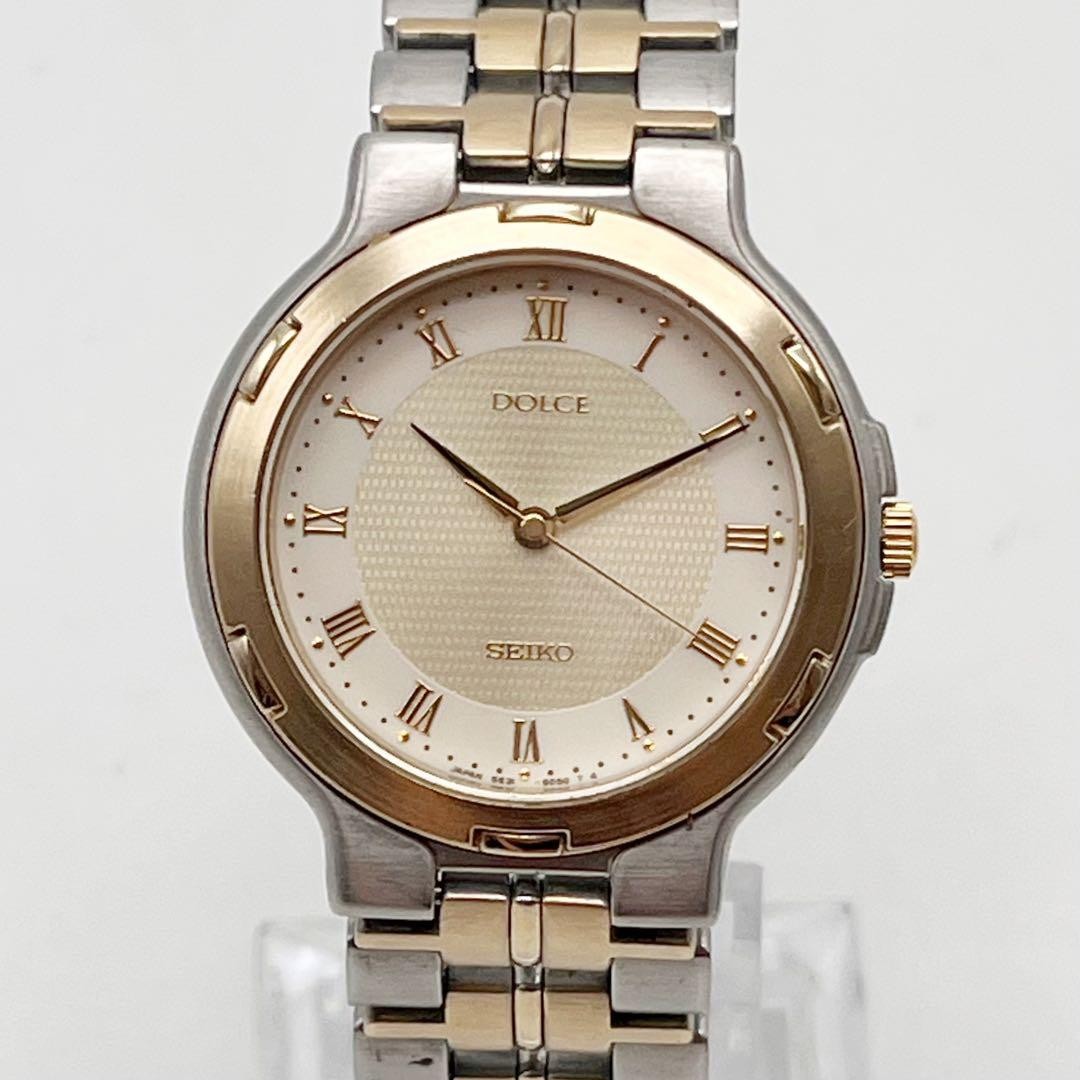 Seiko Dolce 5E31-6D40 Men’s Two-Tone Silver Quartz Watch Japan 0614268