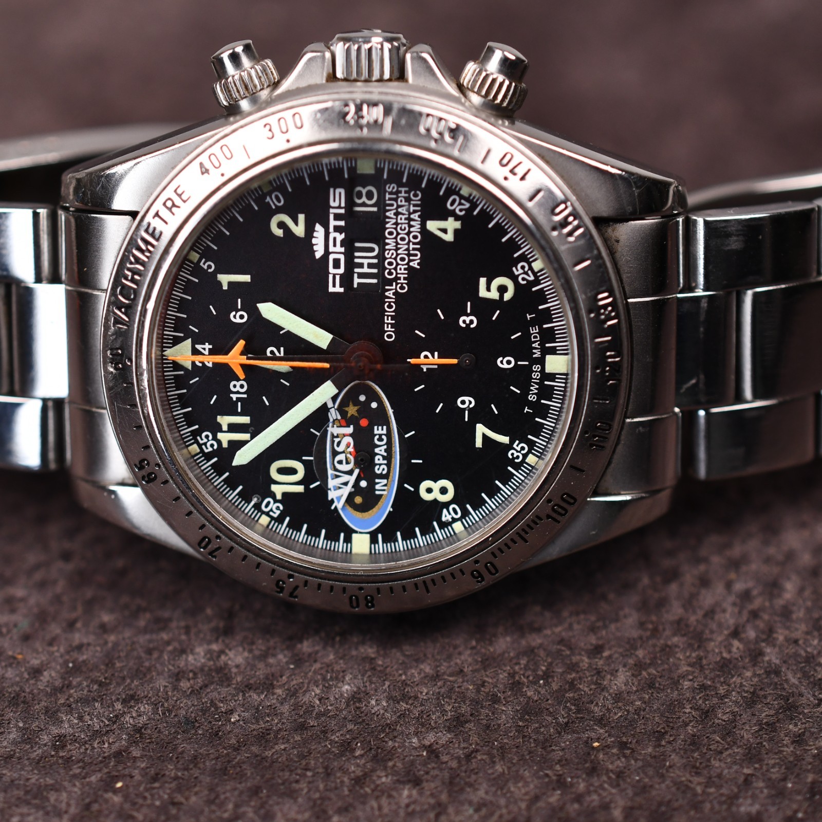 Fortis Cosmonaut Chronograph 630.22.141 38mm 1990s 38.5mm Lemania 5100 Steel