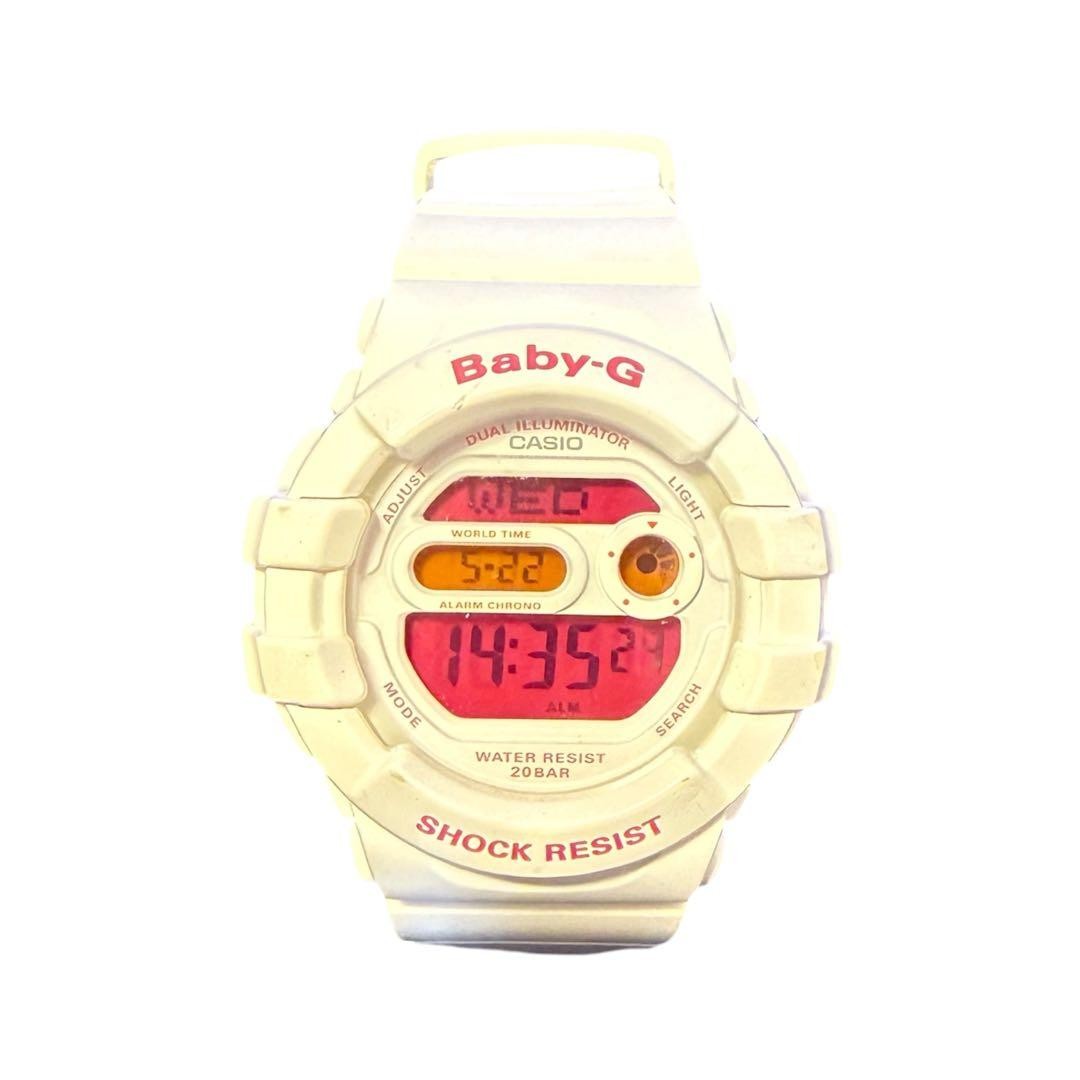 [AB Rank – Excellent Condition] CASIO Baby-G White Digital Watch