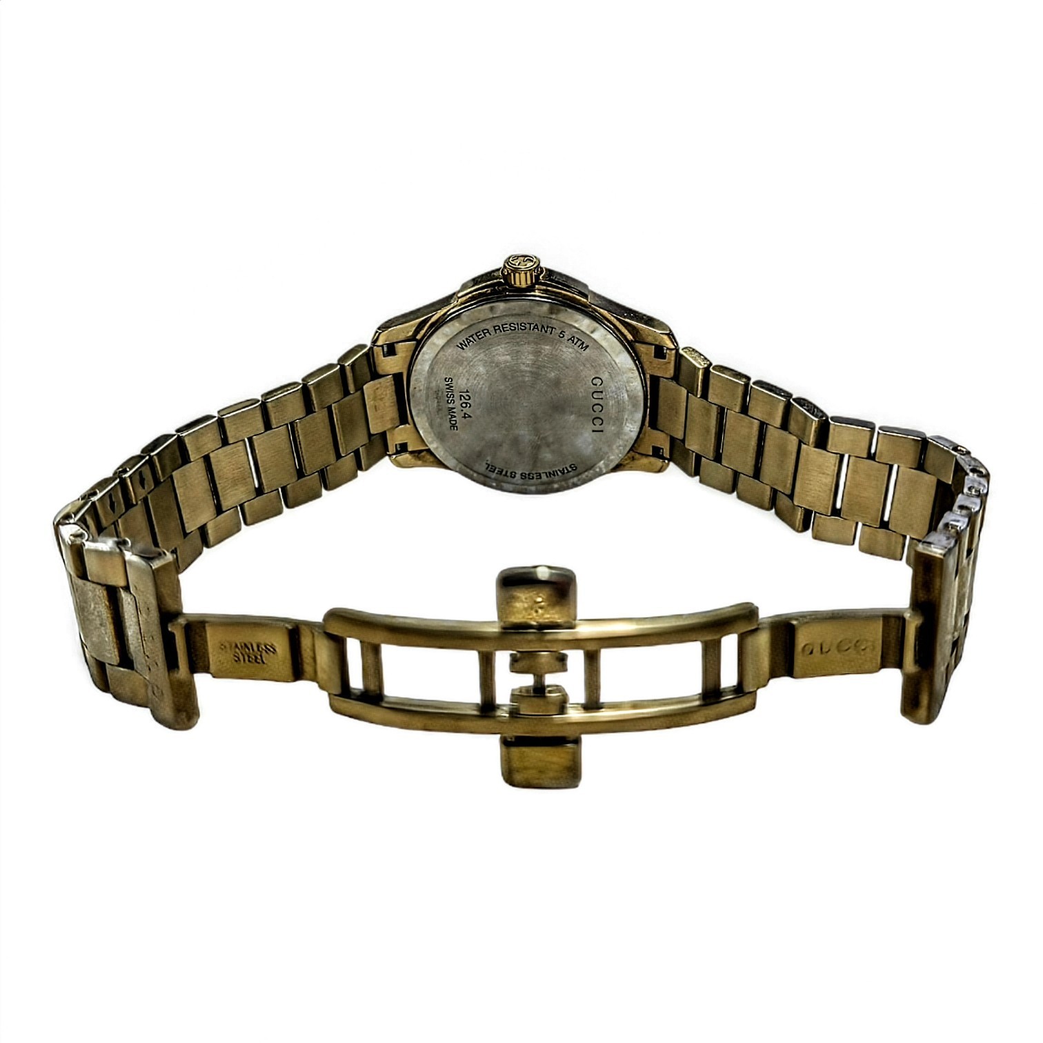 Gucci G-Timeless YA126461A Men’s Quartz Gold Dial Watch