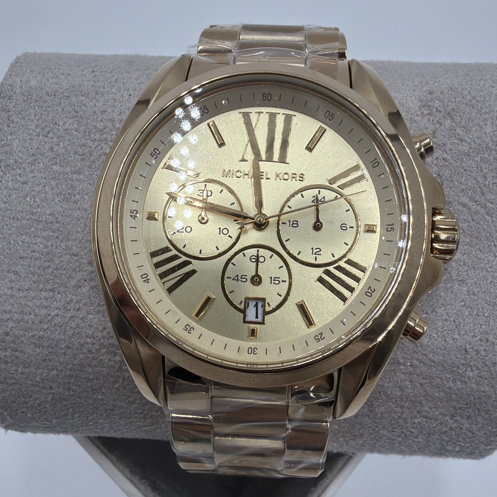 Michael Kors Unisex Bradshaw Gold-Tone Stainless Steel Watch MK5605 (Z4-A19)