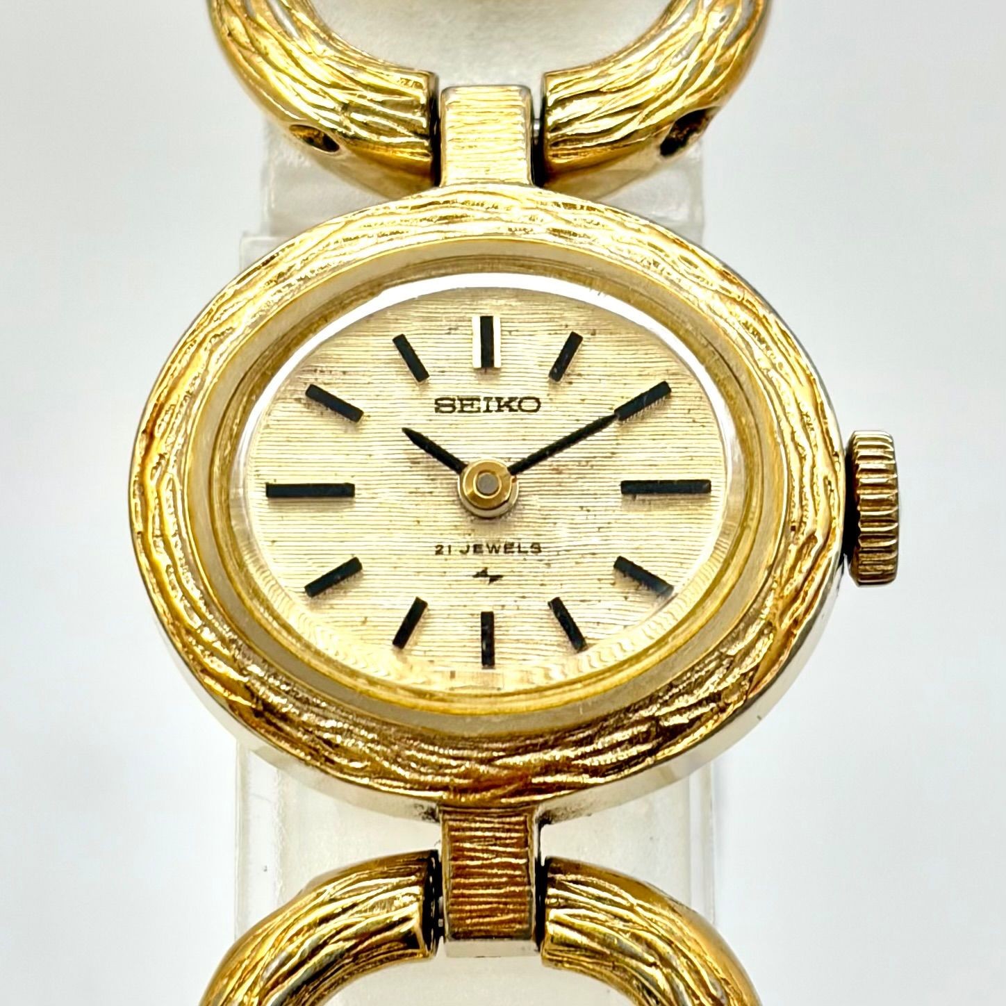 SEIKO 11-7510 Women’s Manual Wind Gold Watch 20.5mm