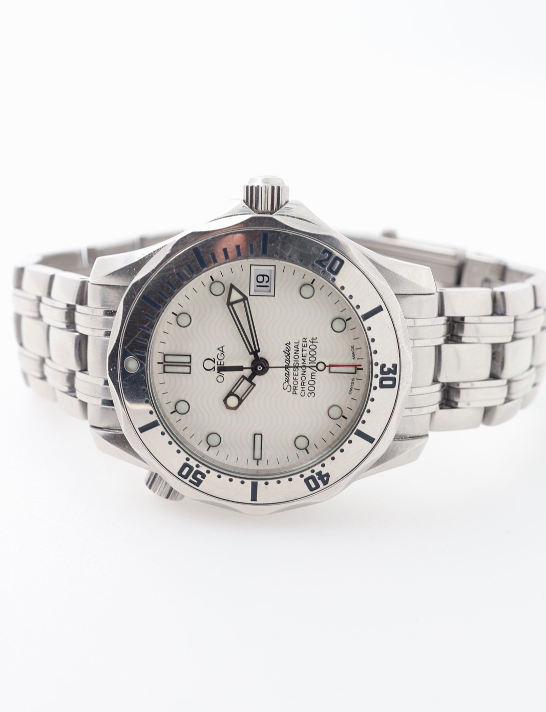 Omega Seamaster Professional 300M Automatic Watch 36mm White Dial 2552.20.00
