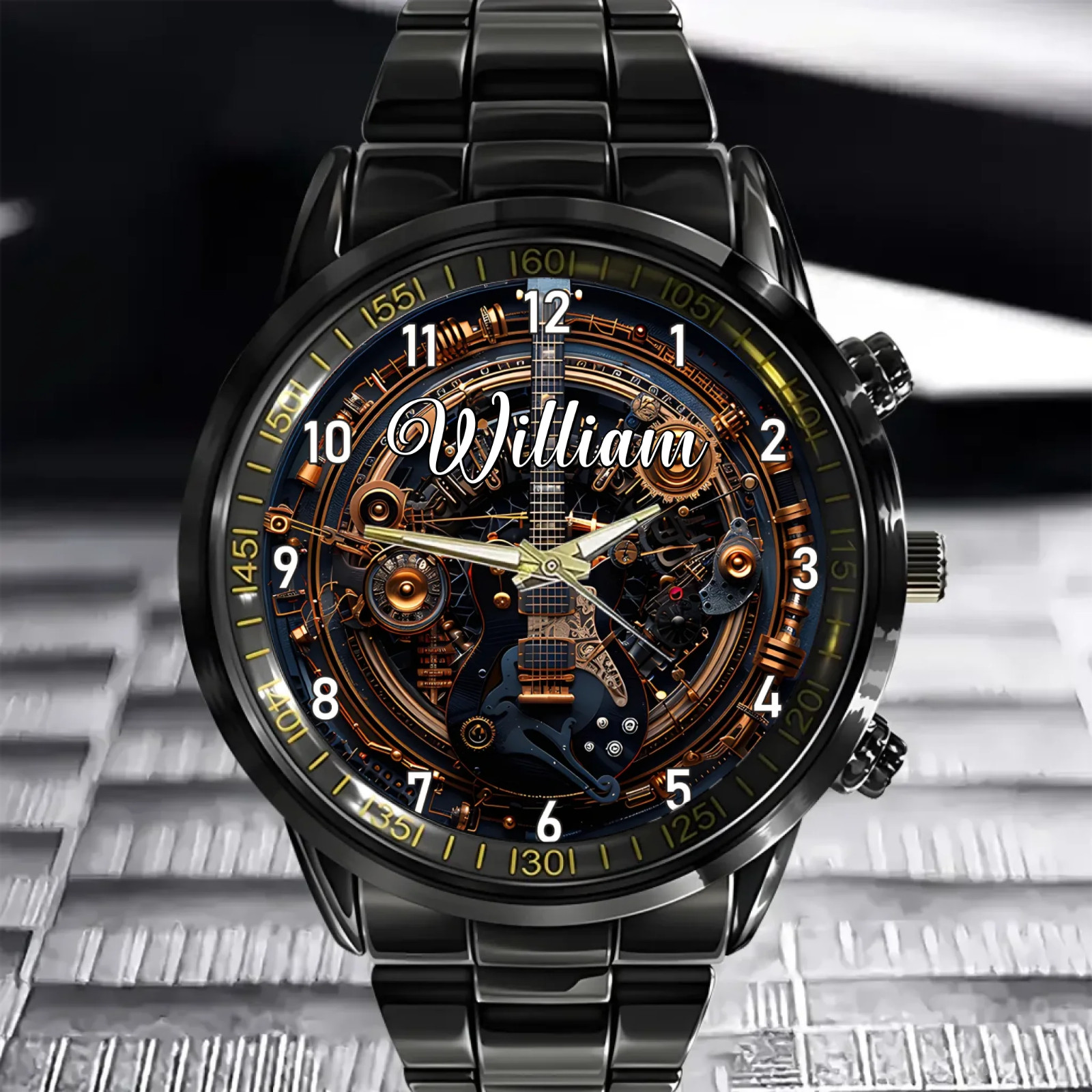 Customized Steampunk Style Watch – Mechanical and Gear-patterned Watches with Pe