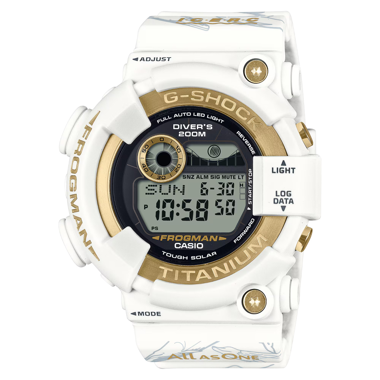 Casio G-Shock x ICERC Japan Master of G – Sea Frogman GW-8201K-7JR White JAPAN