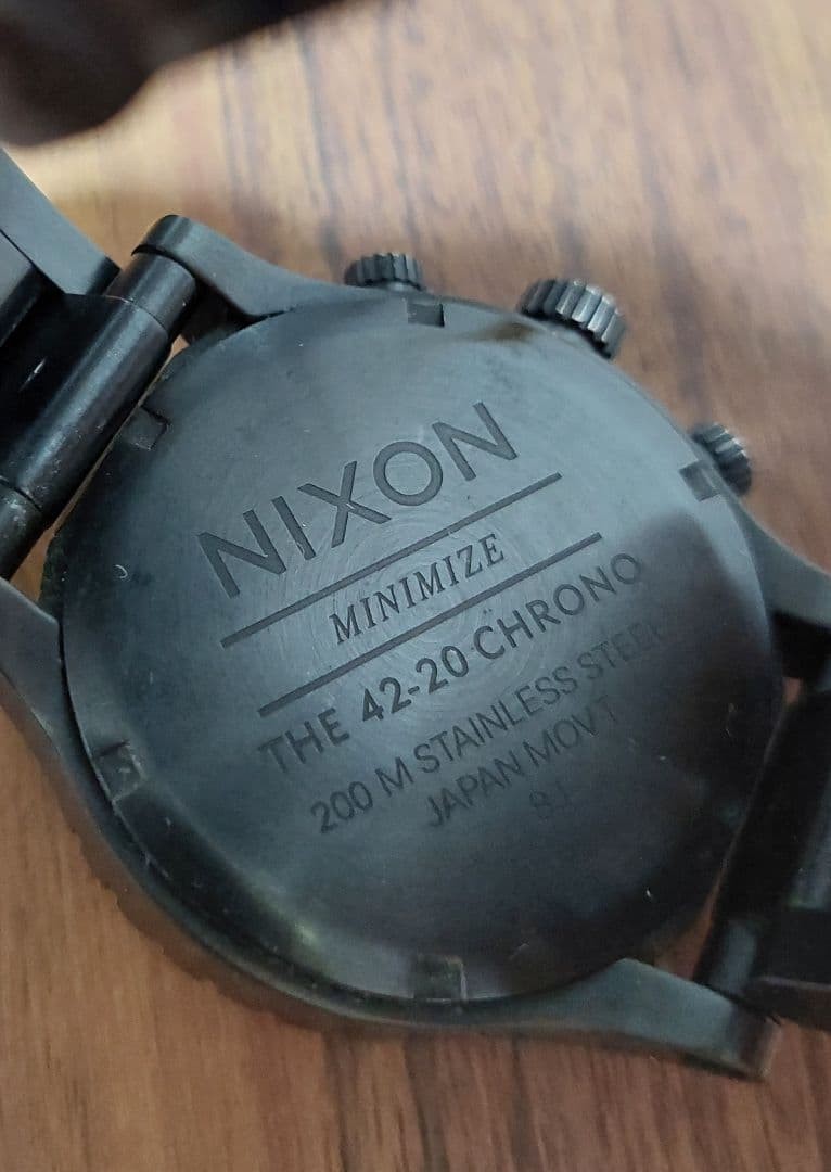 NIXON 42 20 Chronograph Watch With Shopping Bag