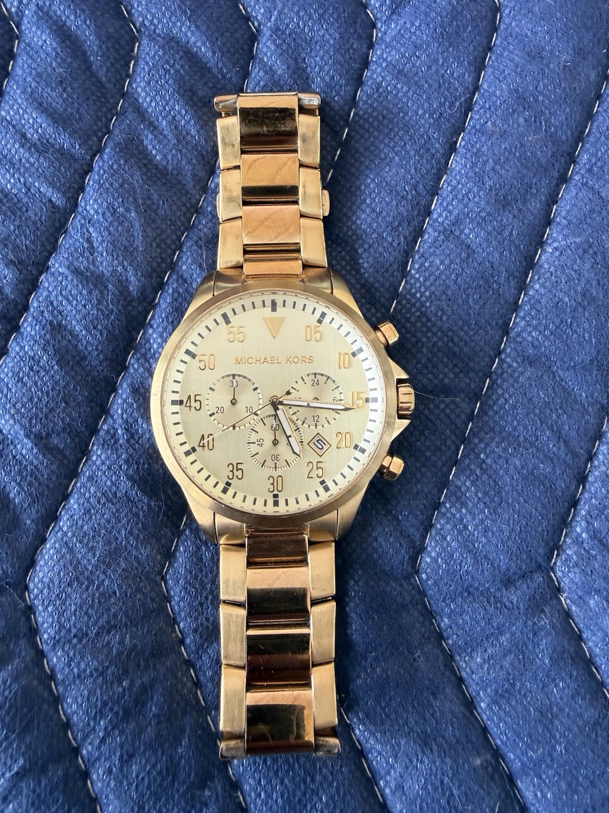 Michael Kors Gage Gold-Tone 45mm Men’s Watch MK 8491