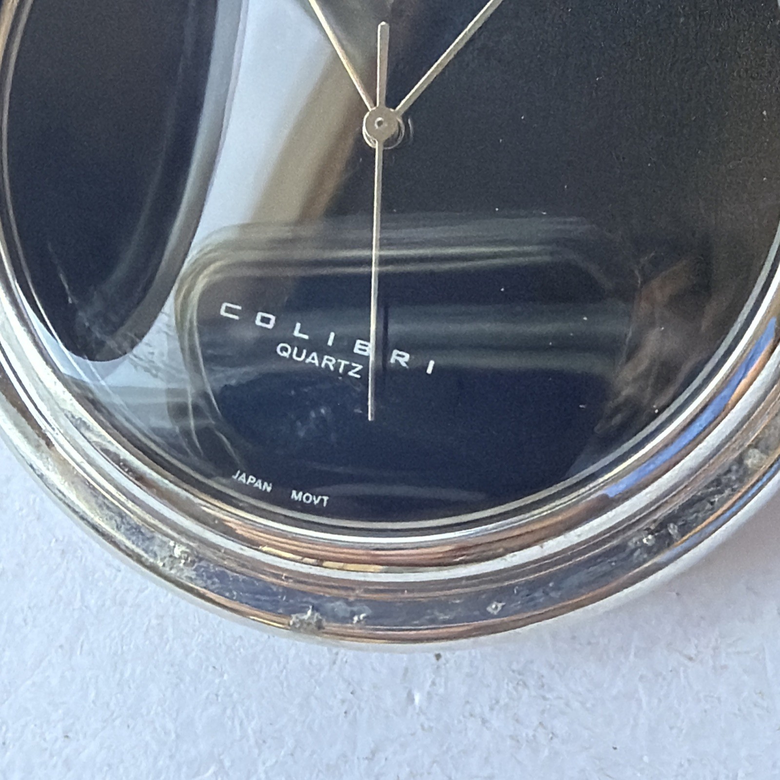 AY54 Colibri Quartz Pocket Watch SulverTone Arabic Numerals Polished New Battery