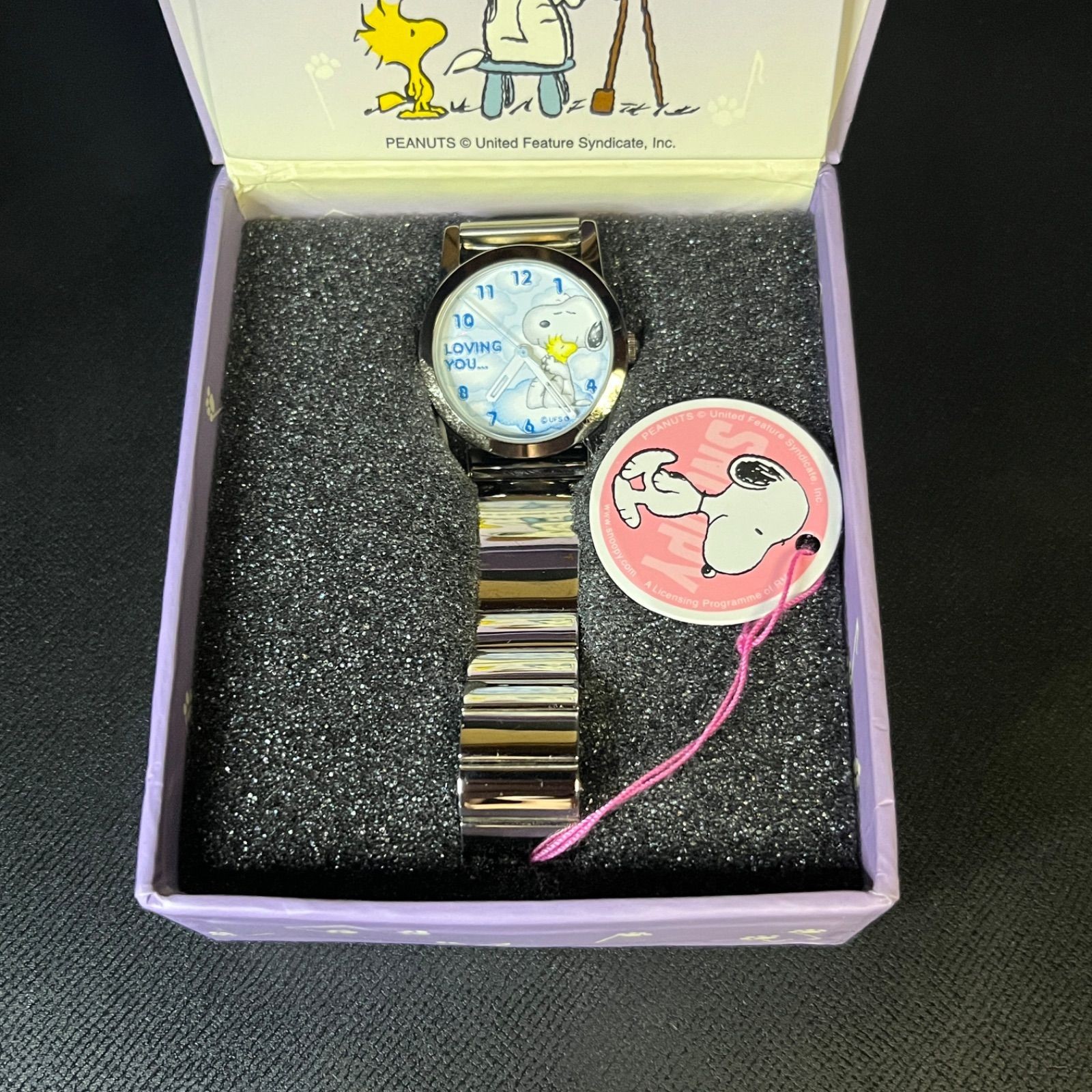 Working Snoopy Watch LOVING YOU Forever… Limited Edition 0622 Blue Silver P049