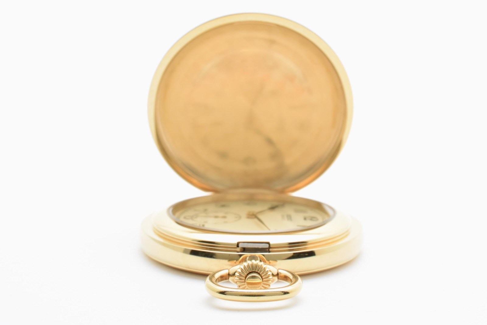 [Exc+5] SEIKO Quartz 7N07-0010 Gold Replaced Prime Minister Vintage Pocket Watch