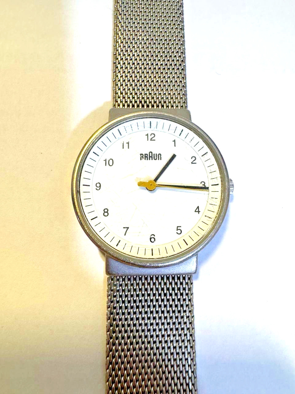 Braun Watch Bauhaus Minimalist Quartz Mesh Bracelet