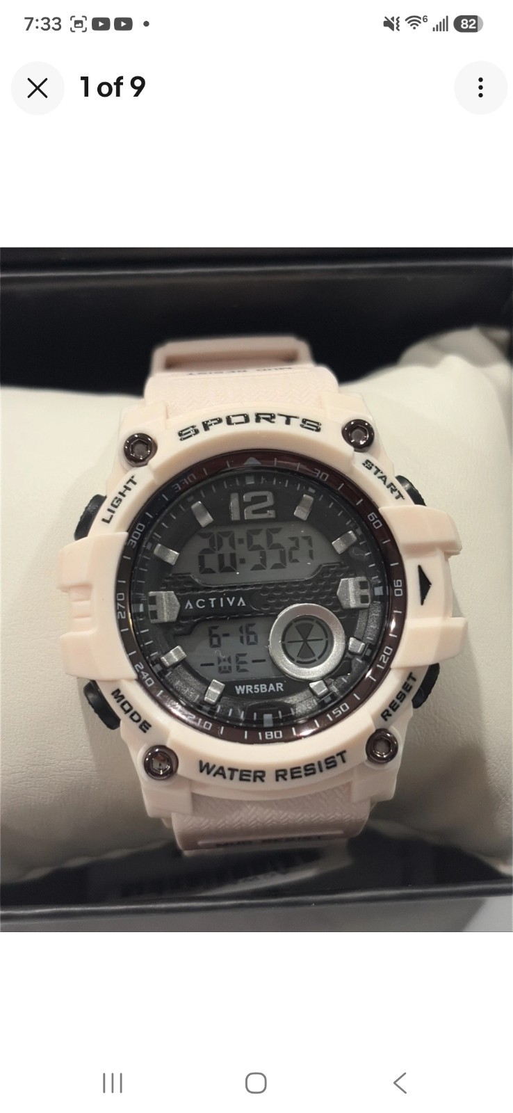 Activa x Invicta (ACW533-002) 46mm Women’s Digital Sports Watch – Light Pink NEW