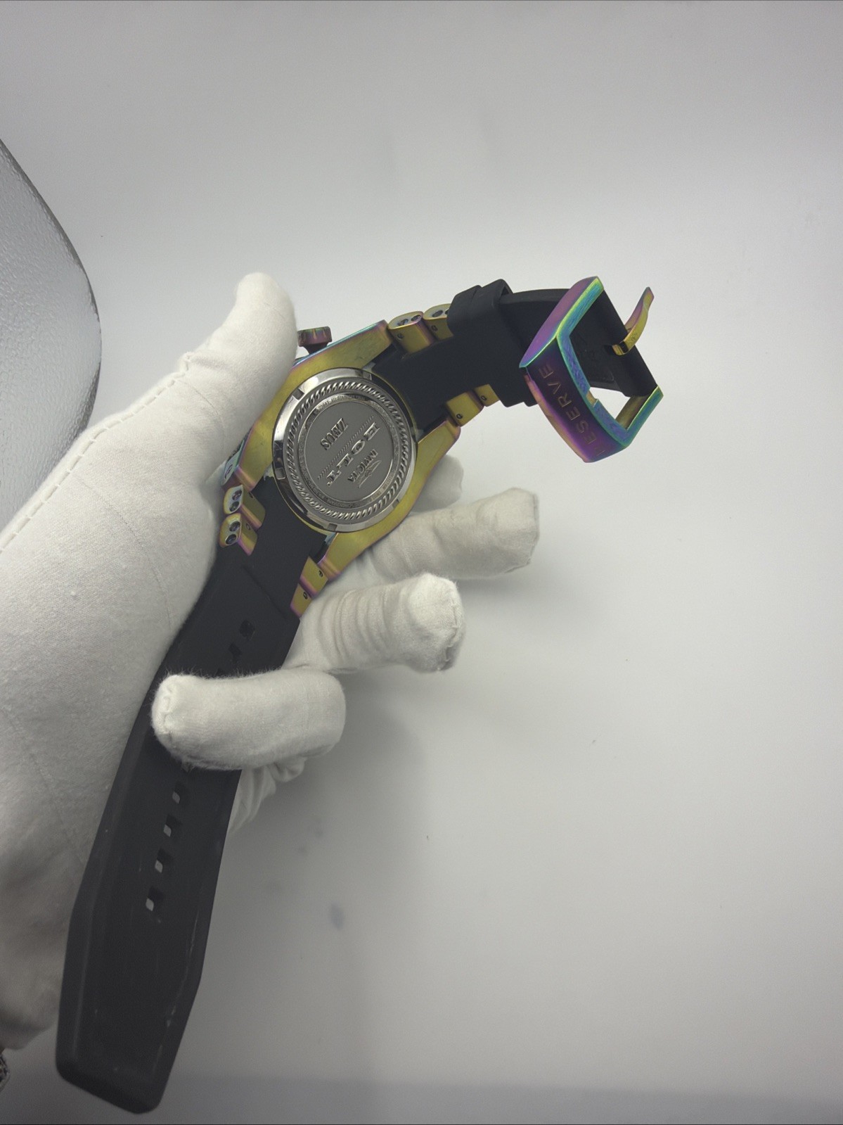 Invicta Reserve Bolt 22841 Men’s 53mm Iridescent Rainbow Swiss Chronograph Watch