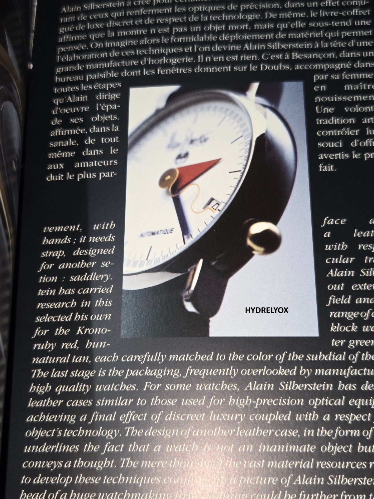 ALAIN SILBERSTEIN CATALOGUE – LA FORMA DU TEMPS – STORY BOOK – KRONOALARM BAUHAUS