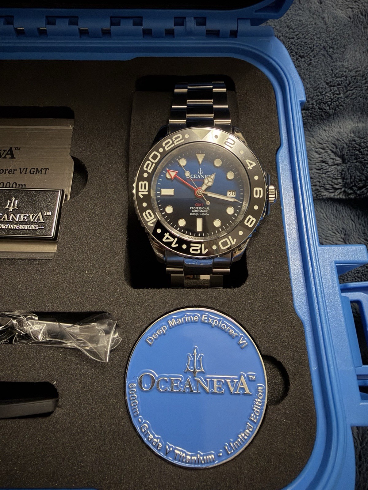 Oceaneva 6000m GMT Deep Marine Explorer Vl Titanium