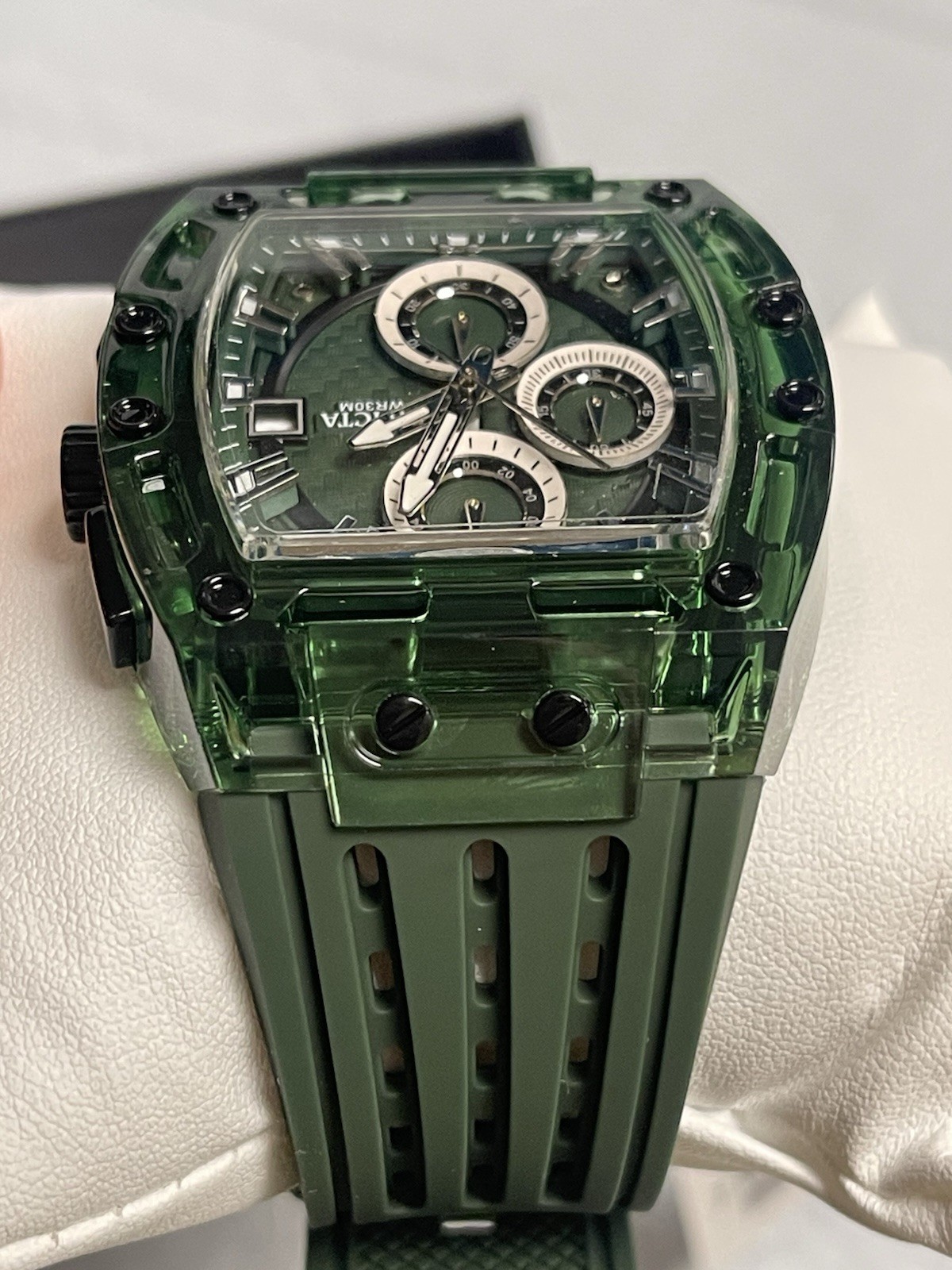 Invicta S1 Rally Men’s Watch – 42mm, Green & Silver new