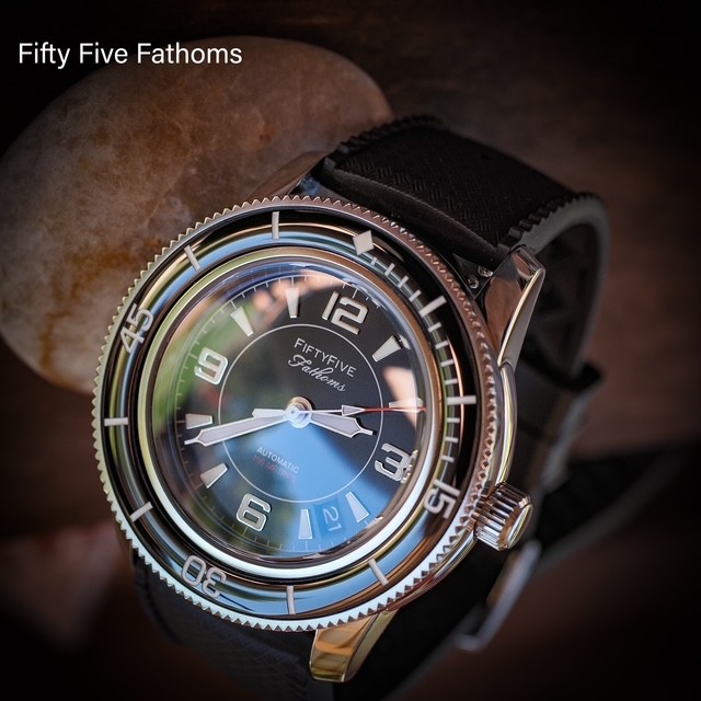Müller&Son [Black w/Silver] Custom Fifty Five Fathoms Watch Build + Rubber Strap