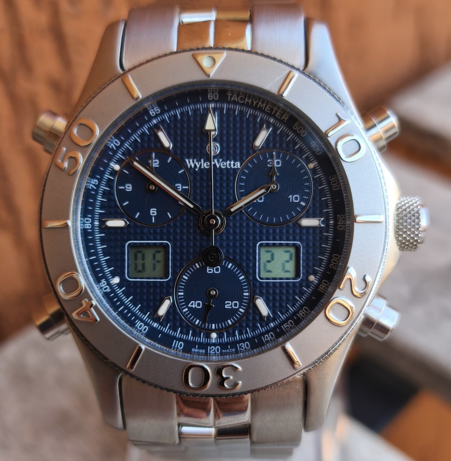 Wyler Vetta Challenge watch Ref. 1119770165 Ana Digit Blue Dial