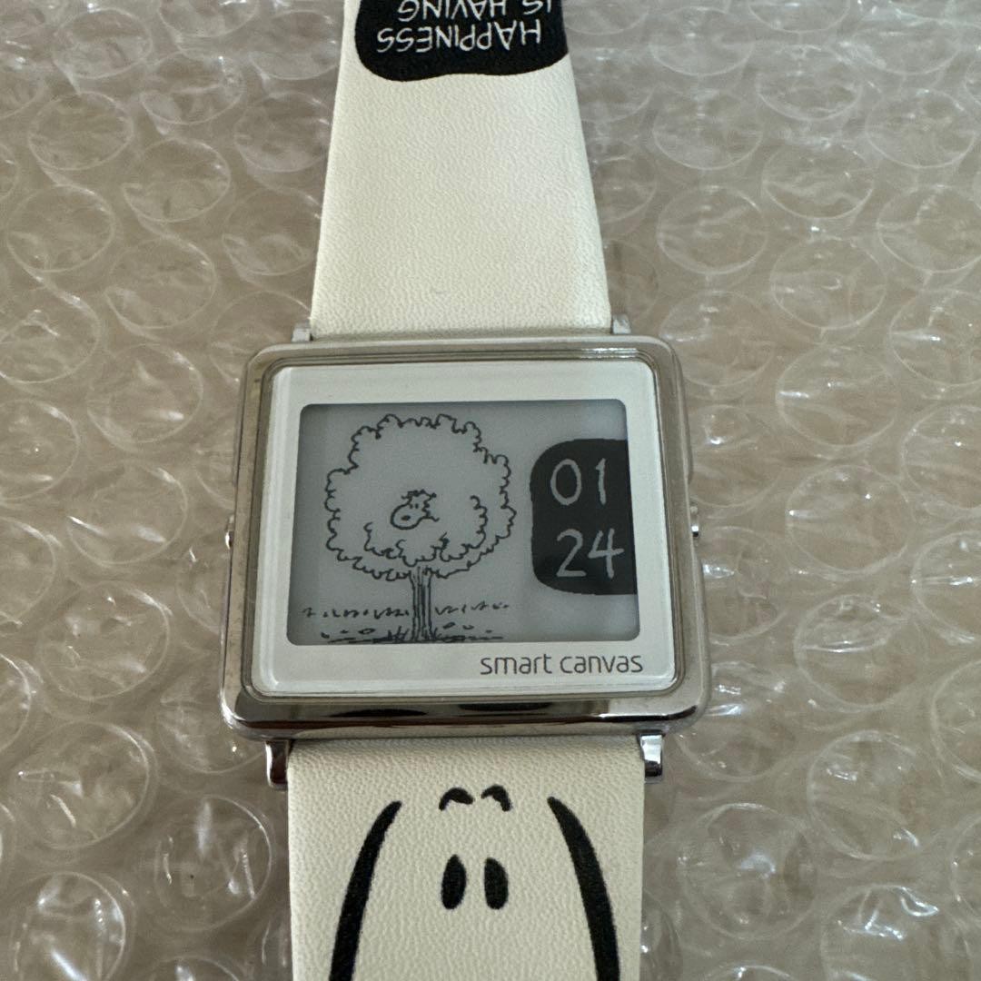 EPSON Smart Canvas PEANUTS Snoopy Watch New Battery Installed Tested