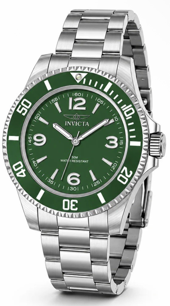 Invicta Specialty Rowan 40mm Green Dial Stainless Steel Dive Watch – 69480 NEW