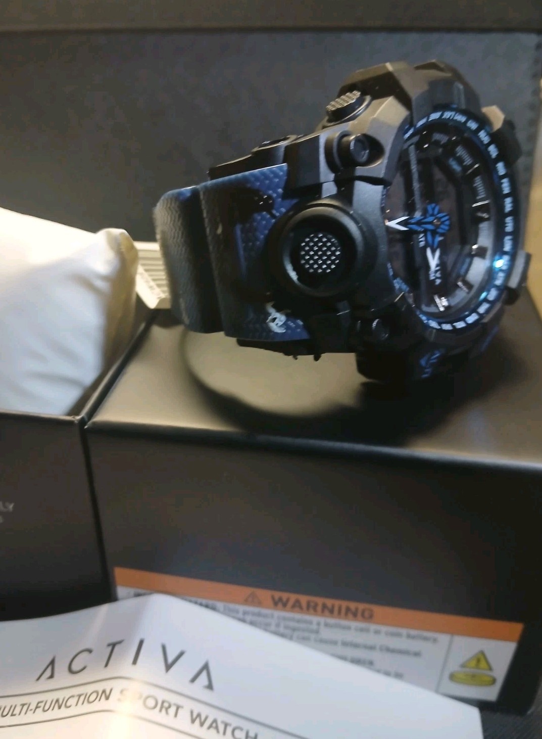 Activia Neo X Invicta Blue Camo Watch. ACW428-003. BlueBlack Camo