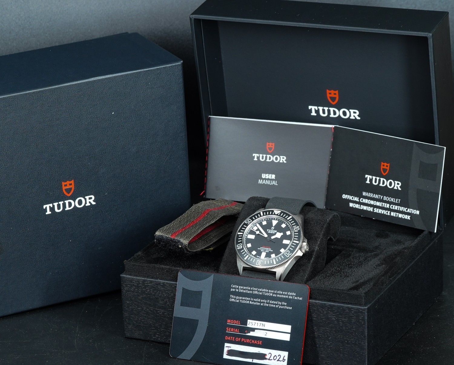 TUDOR Pelagos FXD 25717N 42mm Black Dial. 2026 B&P. Warranty until Jan-2031
