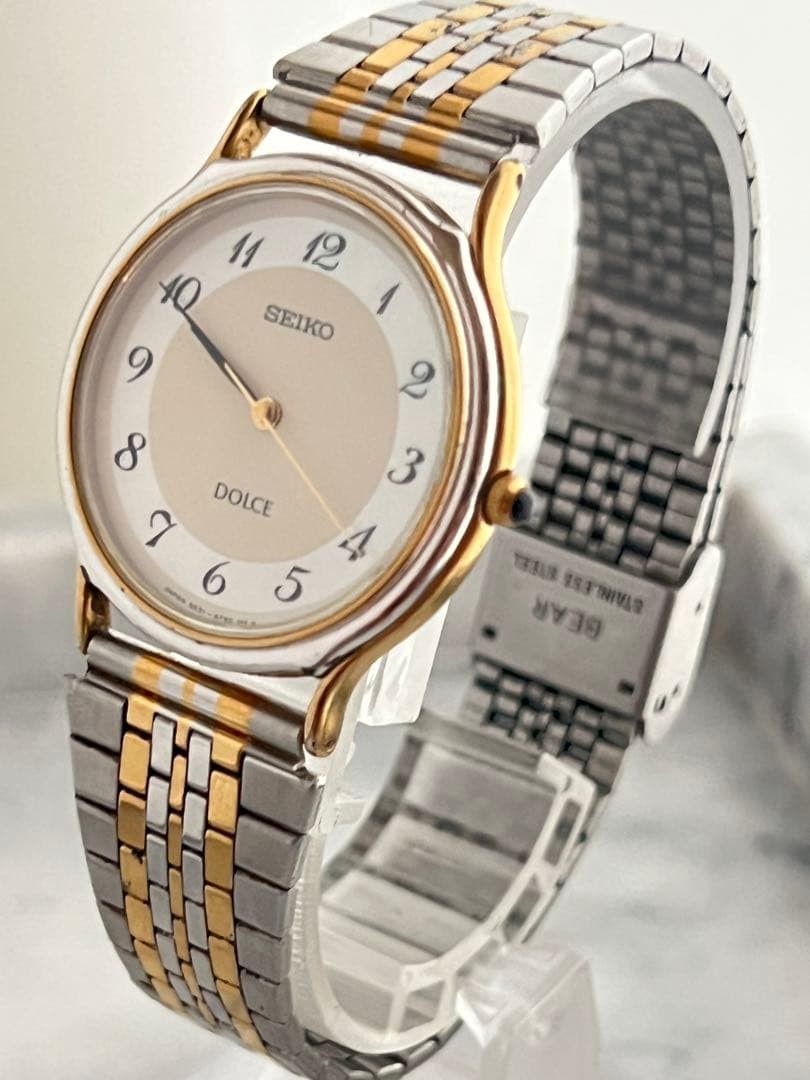 Seiko Dolce 5E31-6D60 Quartz Watch Stainless Steel 32mm Wrist 19cm