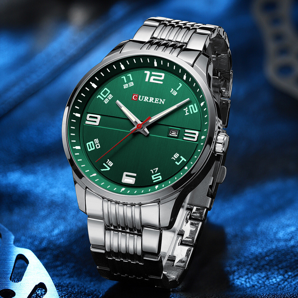 CURREN Men Quartz Watches Steel Watch Luminous Casual Business Male Wristwatch