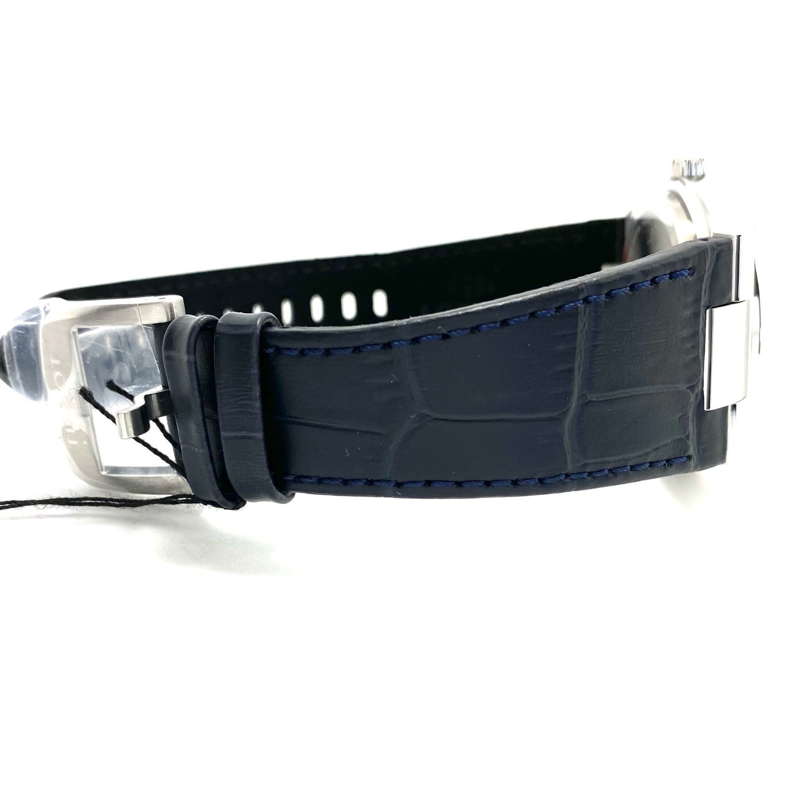 Tissot PRX Quartz Navy Dial Leather Strap 100m Water Resistant From Japan