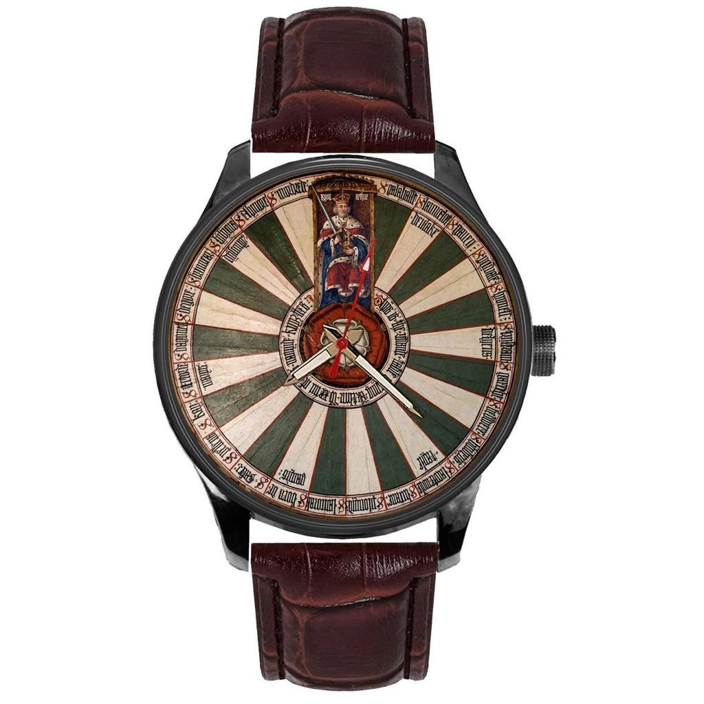EXCALIBUR WINCHESTER CATHEDRAL ROUND TABLE ART SOLID BRASS COLLECTIBLE WATCH