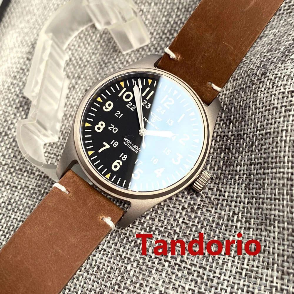 New 39mm Titanium Automatic Diver Men Watch For Japan NH35 Sapphire Glass 20ATM