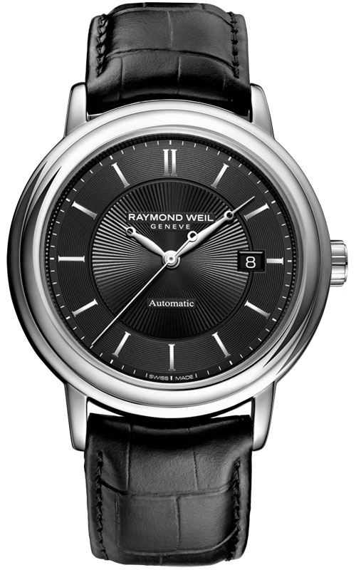RAYMOND WEIL MAESTRO AUTOMATIC DATE BLACK DIAL MEN’S WATCH 2847-STC-20001 NEW