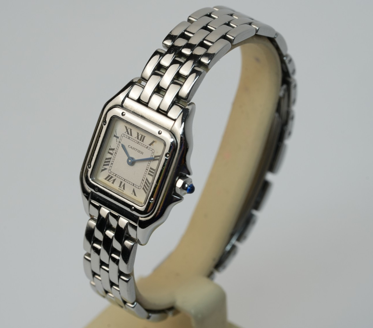 Cartier Panthere Small 1320 22mm Steel Quartz Ladies Watch Fresh Battery
