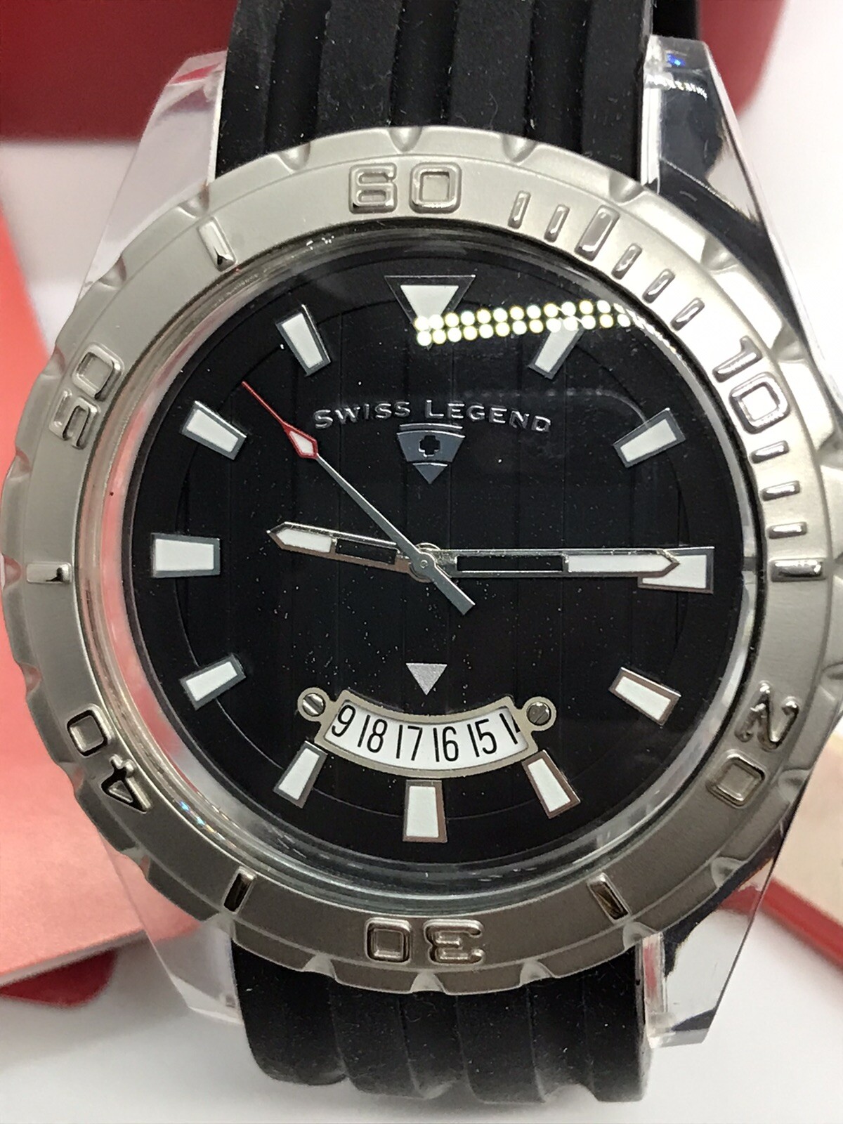 Swiss Legend Watch Portofino Collection Mineral Crystal In Box SL-40045-11