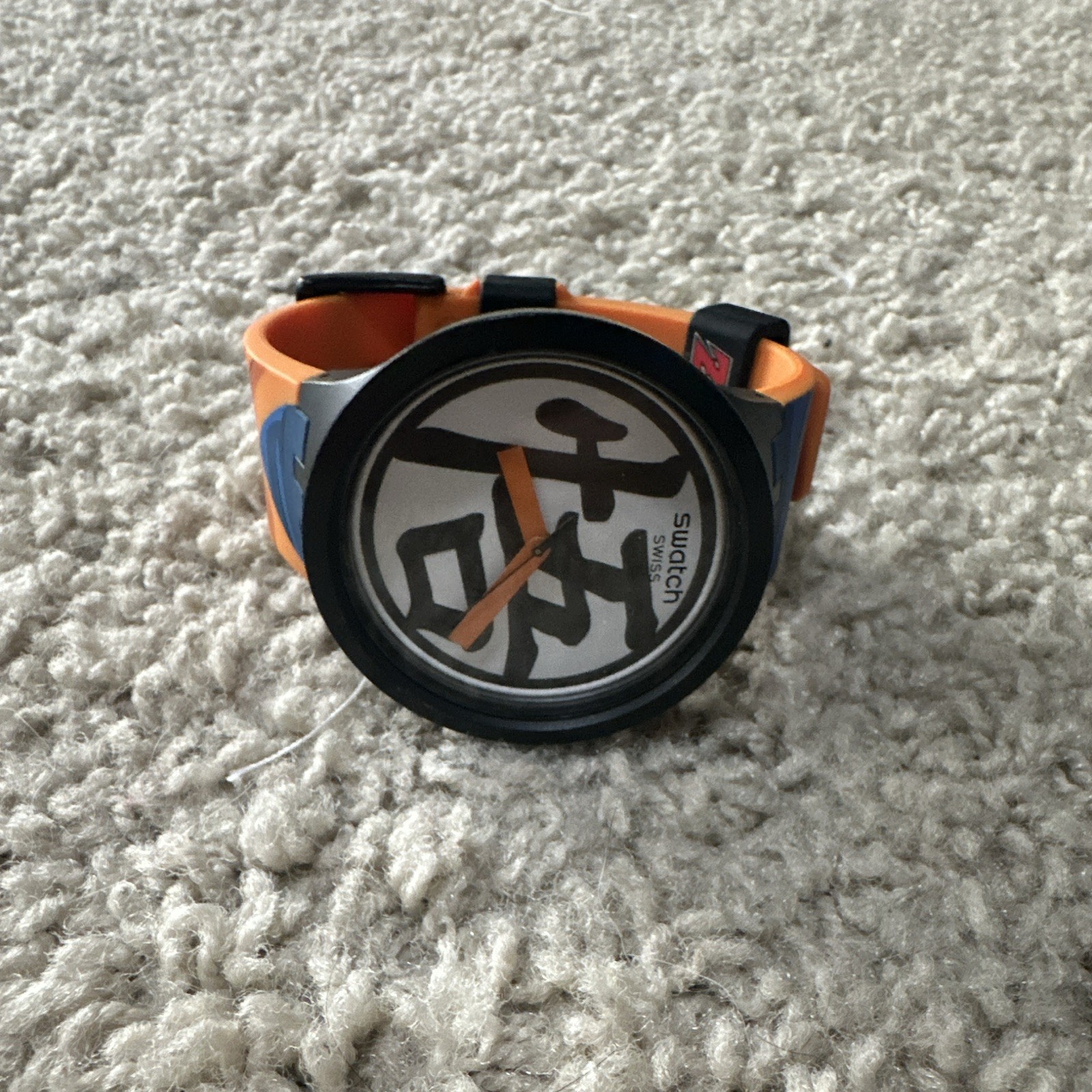 Rare Swatch X Dragon Ball Z collection GOKU Watch Limited Special ed New Batt