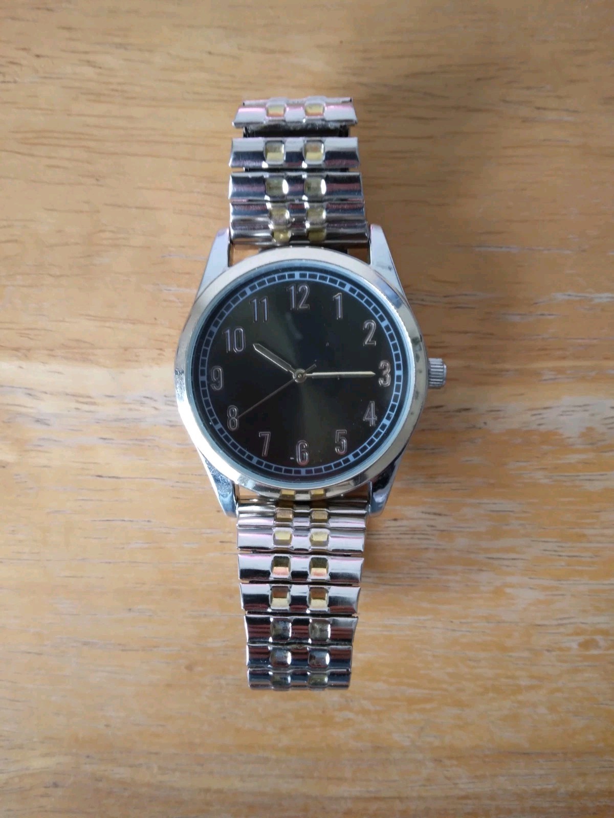 Men’s Quartz Watch FMDOGE036 Silver with Gold Dial: 36mm with New Battery