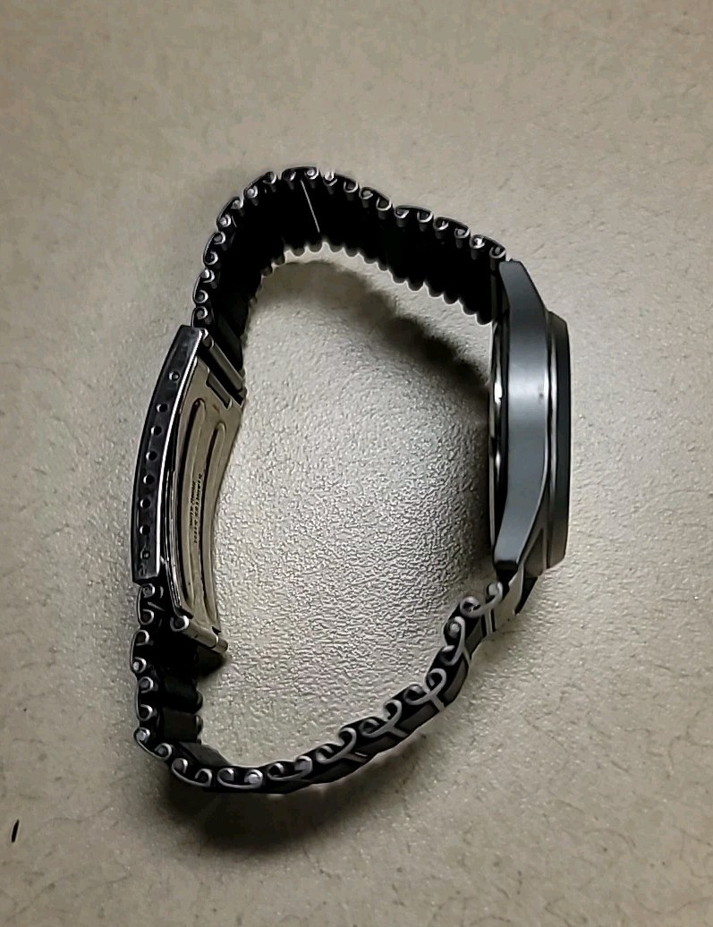 U.S.GUIDE Military Watch 24 hr Stainless and black case, metal Band 32mm Face