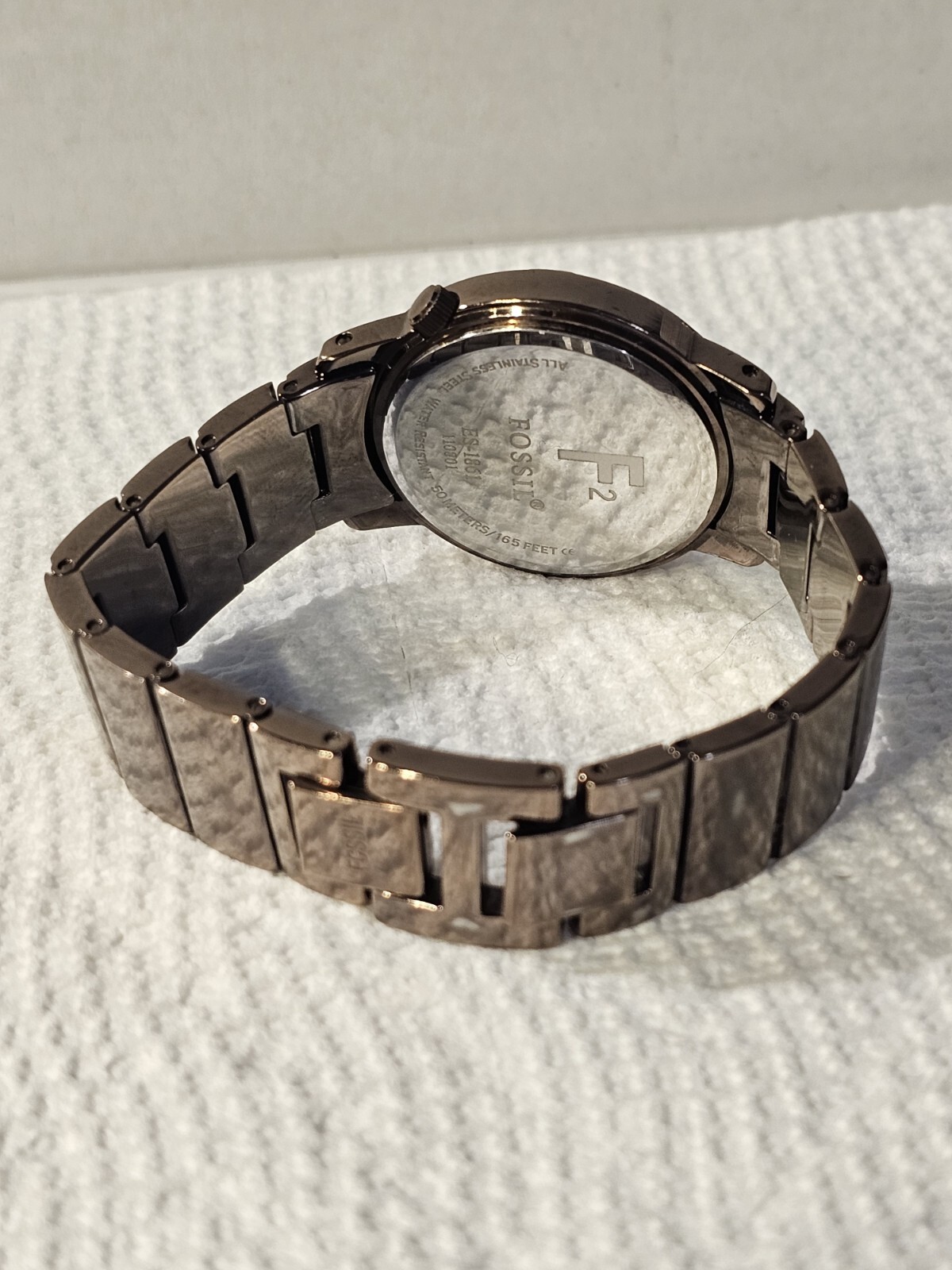 Fossil F2 Watch Women 32mm Metallic Brown 50Meter Mother of Pearl Gemset