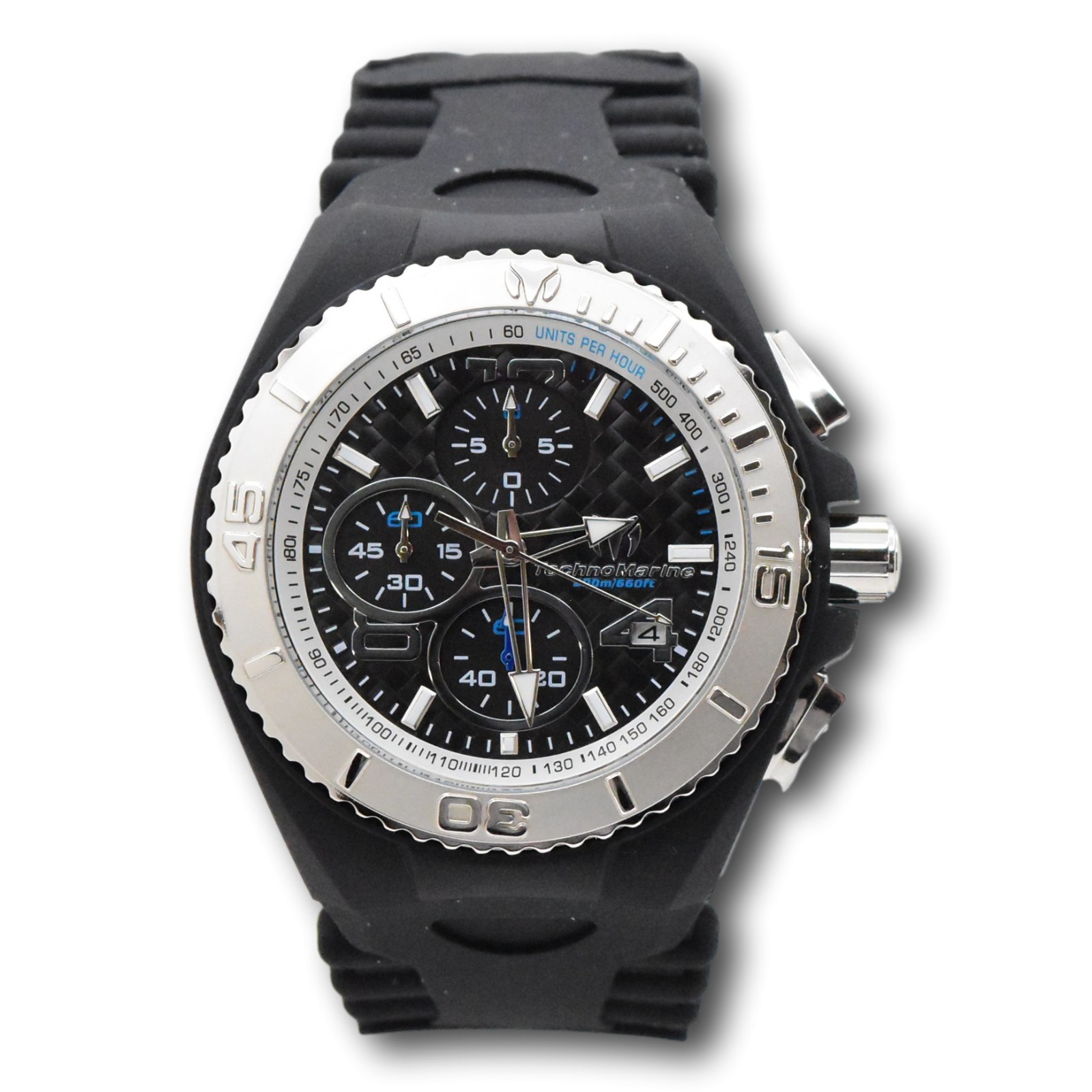 TechnoMarine Cruise JellyFish Men’s 46mm Black Dial Chrono Watch TM-115110