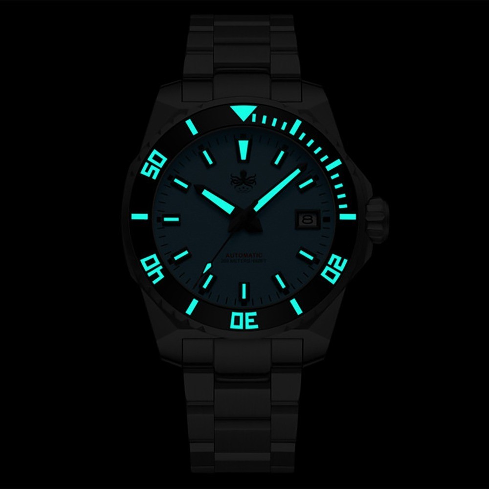 Phoibos LEVIATHAN 200M Steel Automatic Blue Ceramic Diver Men’s Watch
