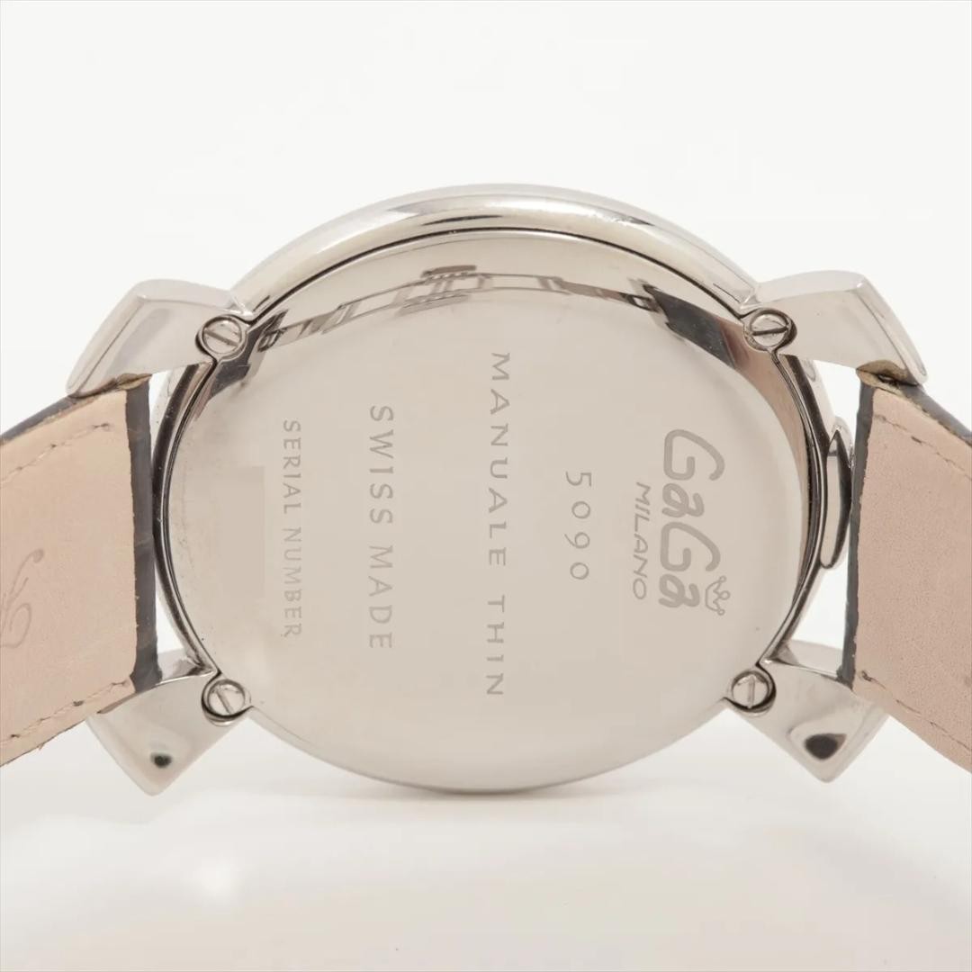 【Mint】 Gaga Milano Manuale 5090 Quartz Stainless Unisex Watch From JAPAN WT60