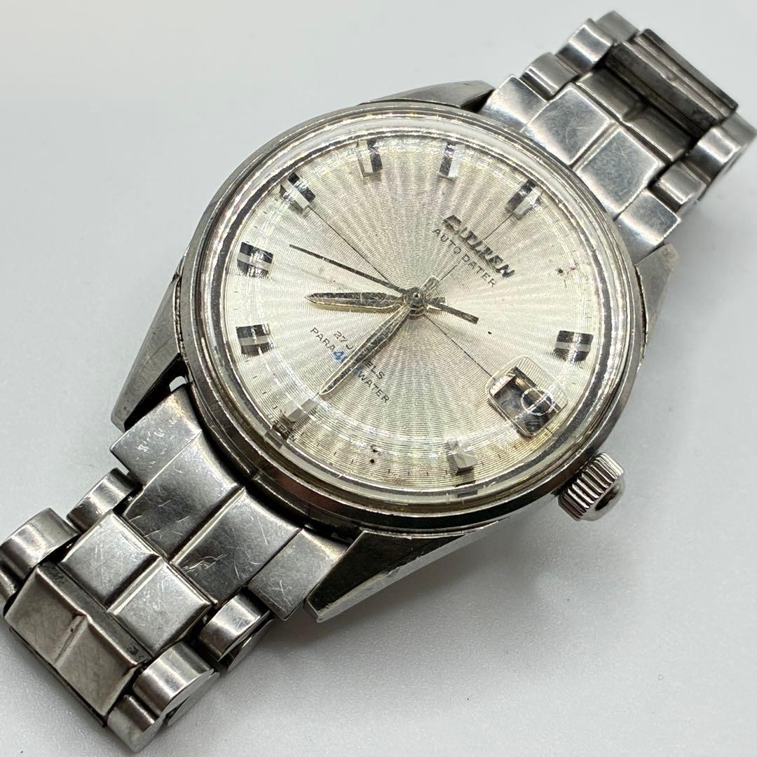 CITIZEN PARA40M 27 Jewels Automatic Men’s Watch, Silver, Date Display