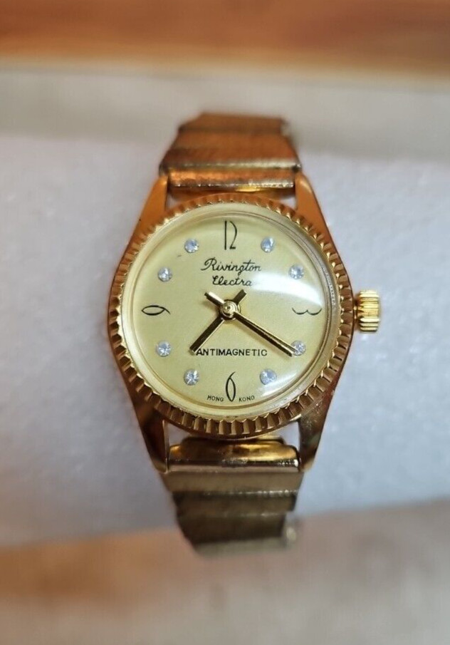 Vintage Rivington Electra Anti Magnetic Women’s Wristwatch; Gold; Expand Band