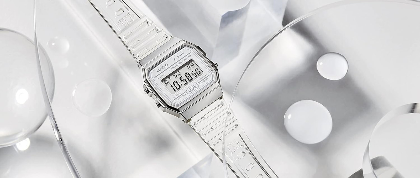 Casio F91W Series | Digital Watch | Water Resistant | LED Light | 1/100 SEC Stop