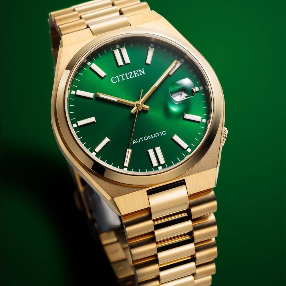 Citizen Tsuyosa NJ0152-51X Automatic Sapphire Green Dial Men’s Watch